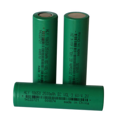 2500mAh 3.6V ha personalizzato la cellula ricaricabile di potere della batteria solare 18650