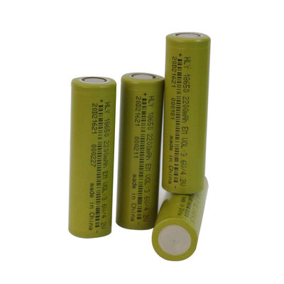 Batteria lunga di vita di ciclo 18650, 3,6 batteria al litio di volt 2200mah