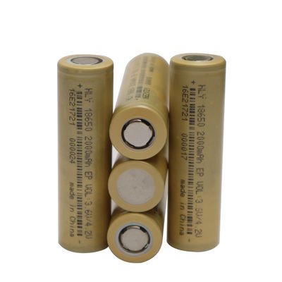 Batteria dei cicli 2000mah 18650 del litio 500 di tasso alto 3,6 V per gli strumenti elettrici