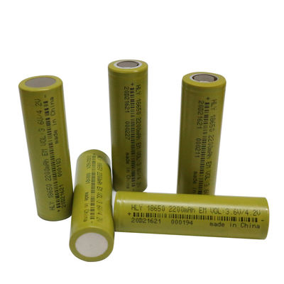 3,6 volt 18650 2200mah Li Ion Battery High Capacity ricaricabile eccellente