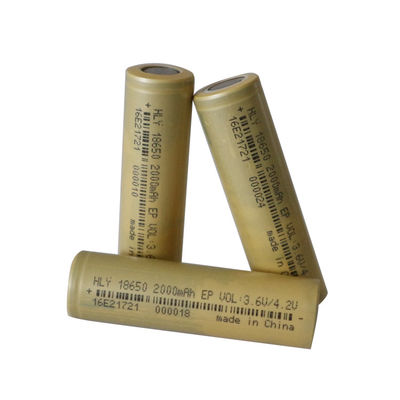 Batteria mobile UN38.3 ricaricabile di potere 2000mah 18650 per la torcia elettrica luminosa