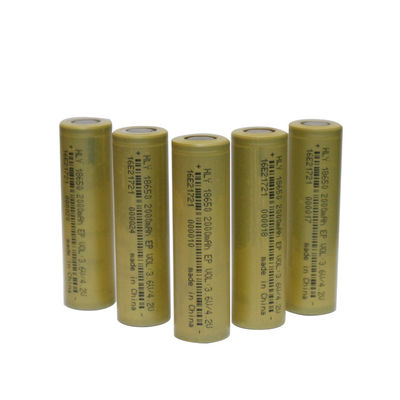 Litio ricaricabile cilindrico Ion Battery High Energy Density 3.6V 2000mAh del KC 18650