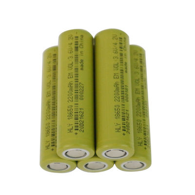 Batteria ricaricabile leggera UN38.3 HLY dello ione 2200mah 18650 del litio