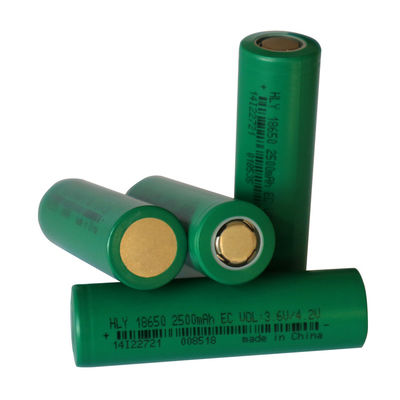 Cellule di Ion Battery 3.6v 2500mah del litio di alto potere 18650 per la torcia elettrica
