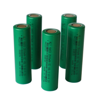 Cellule di Ion Battery 3.6v 2500mah del litio di alto potere 18650 per la torcia elettrica