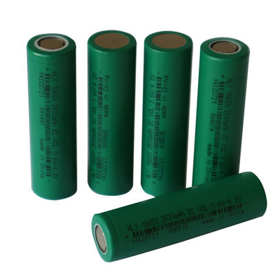 Cellule di Ion Battery 3.6v 2500mah del litio di alto potere 18650 per la torcia elettrica