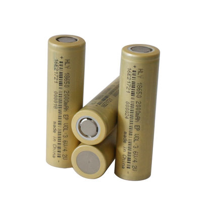 Litio luminoso cilindrico Ion Battery Cells della torcia elettrica di potere mobile 18650 2000mAh