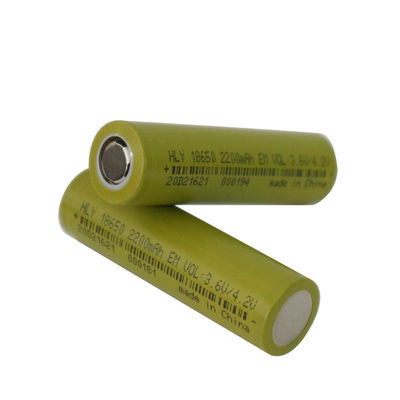 alto litio cilindrico Ion Rechargeable Battery Cell 2200mah 18650 di sicurezza 3.6V