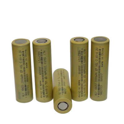 Alto litio Ion Battery 2000mAh 3.6V di Rate Capability 18650 per i veicoli elettrici